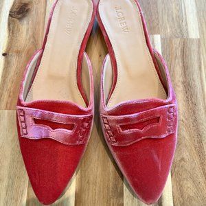 NWOT Pink Velvet JCrew Flats Size 7.5